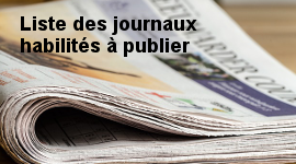 journaux habilités